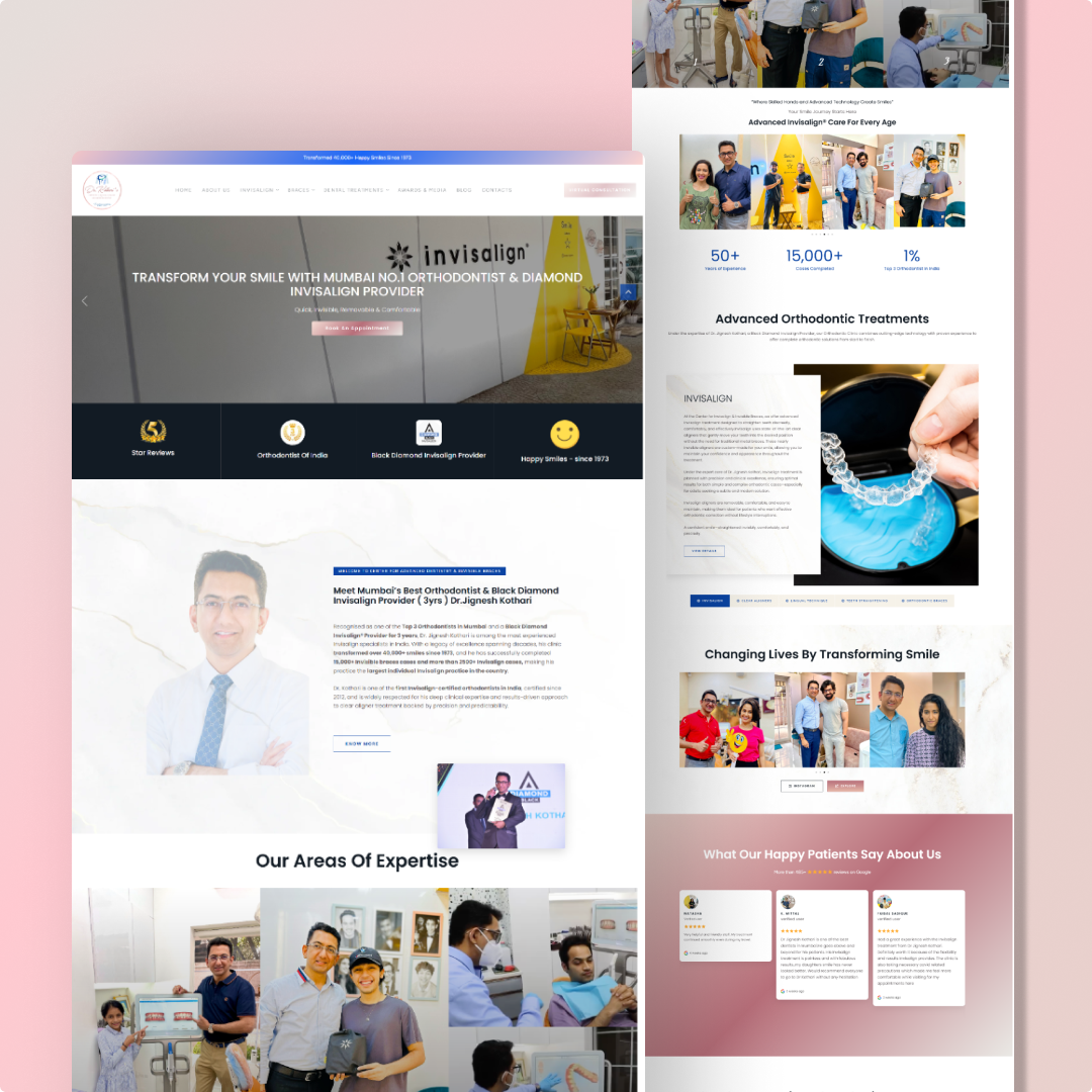 Invisiblebraces Dental website